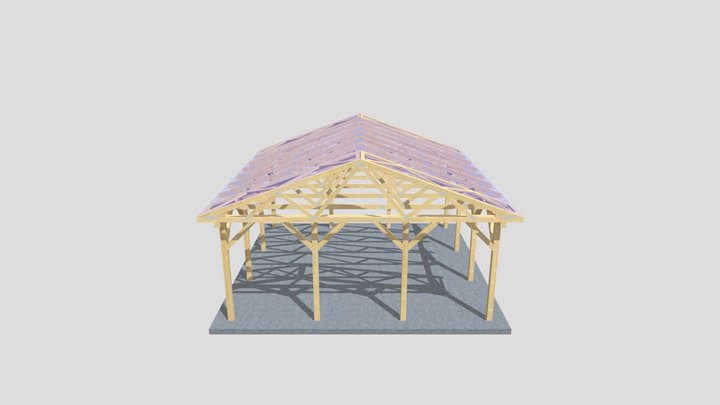 P013_-_wiata_samochodowa_-_Ludwin 3D Model