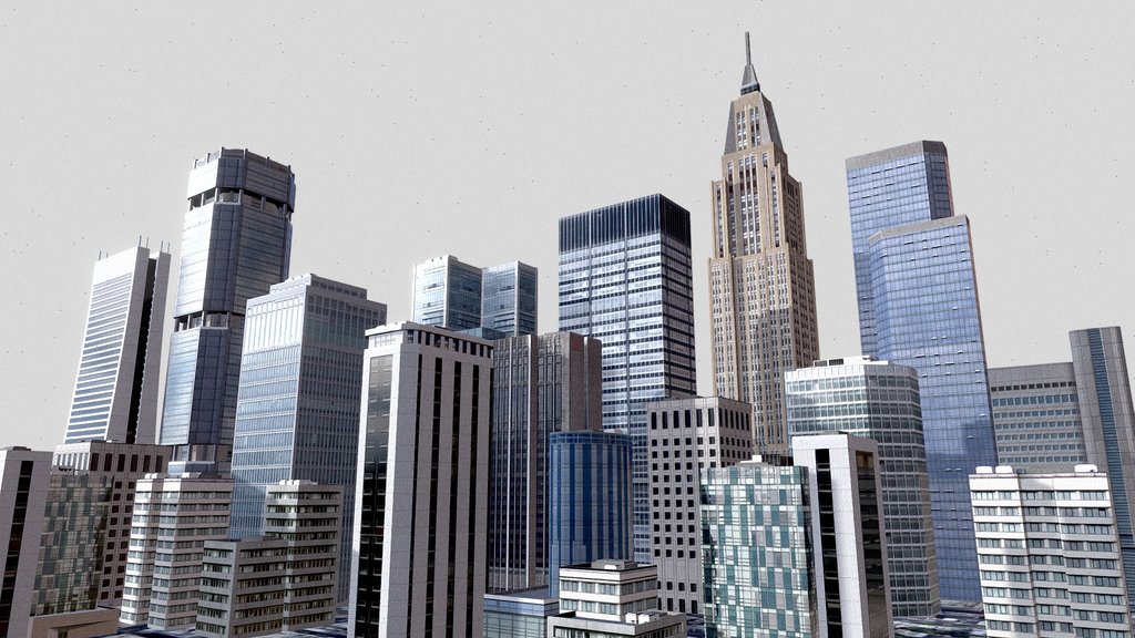Low-poly City Buildings