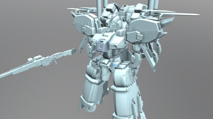 s_gundam_Bst_Est_hybrid_WIP 3D Model