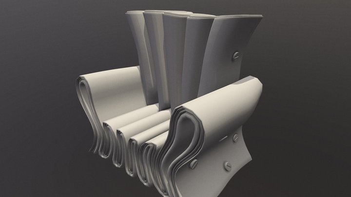 Chair pasteline. 3D Model