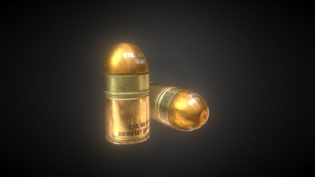 Grenade Launcher Ammo 3D Model