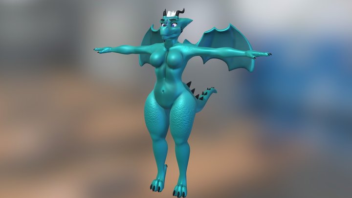 Dragon - VRChat & VTuber Avatar - 3D model by Zab [e02290a] - Sketchfab