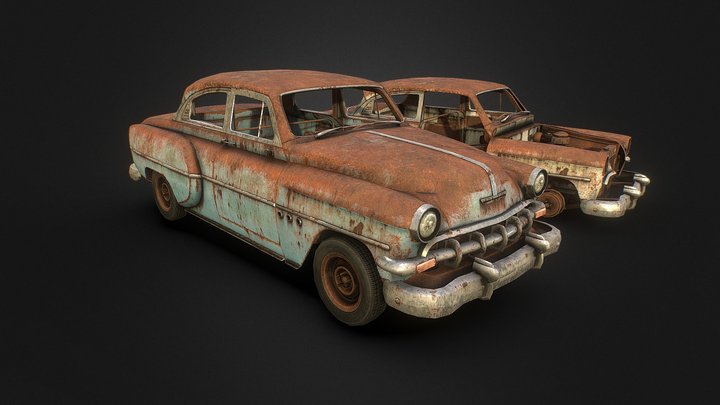 Old Rusty Car 2020 (17K Followers!) 3D Model