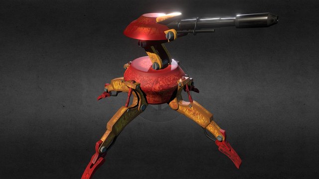 Droid Torret 3D Model