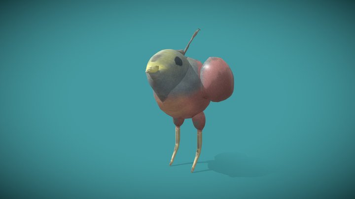 櫻桃鳥 3D Model