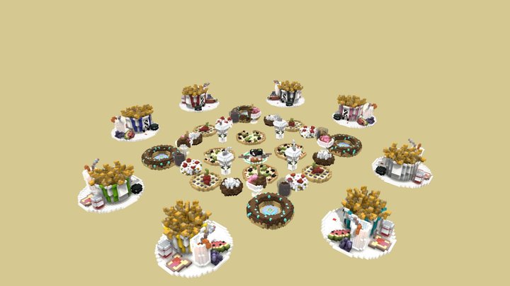 "Food"- Minecraft bedwars map 3D Model