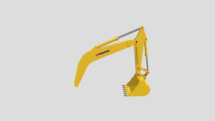 FRONT ATTACHMENT EXCAVATOR 3D Model