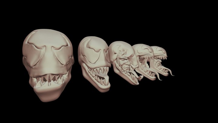 Venom McFarland heads 1/12 3D Model
