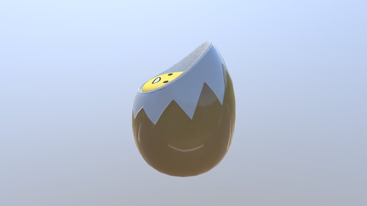Lowpoly Chair (Gudetama) 3D Model