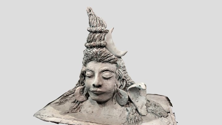 Lord Shiva Clay Sculpt Phtoscan Model 3D Model