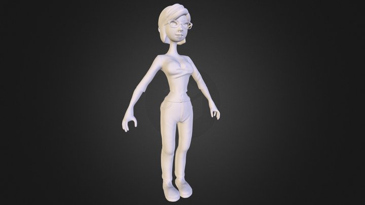 3D Female Character WIP 3D Model
