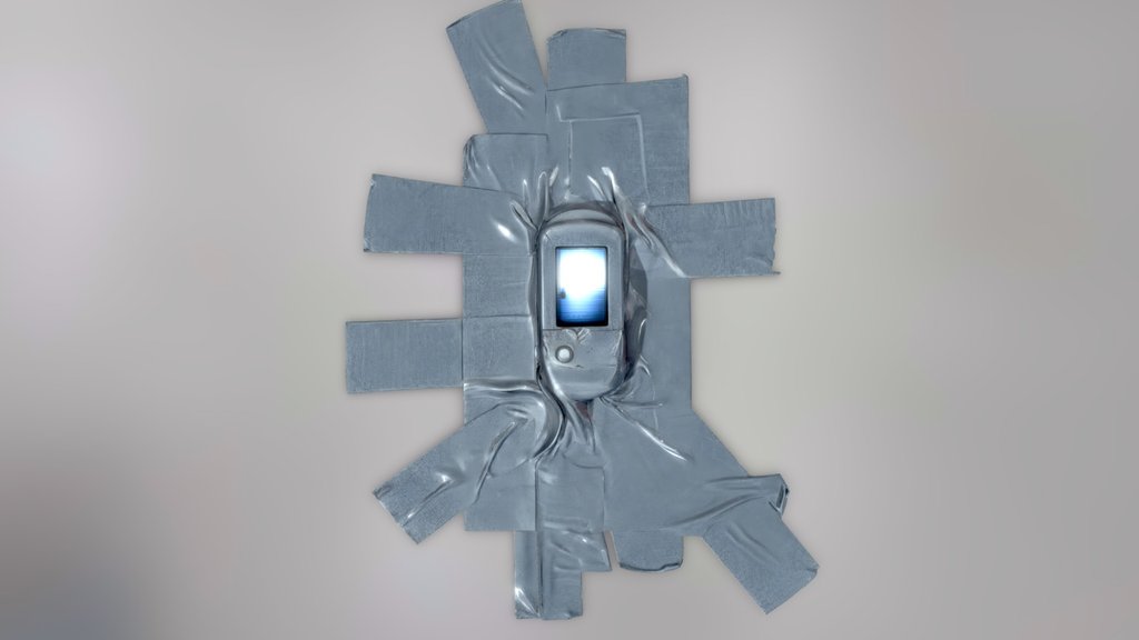 Duct Taped Flip Phone