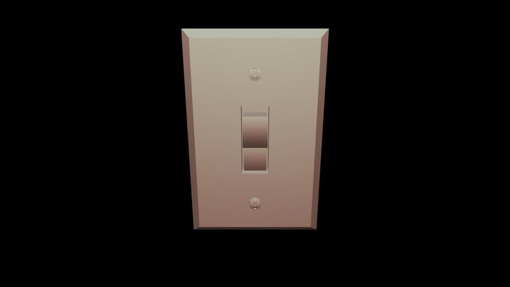 MitchellJ_SimpleObjects_Light Switch 3D Model