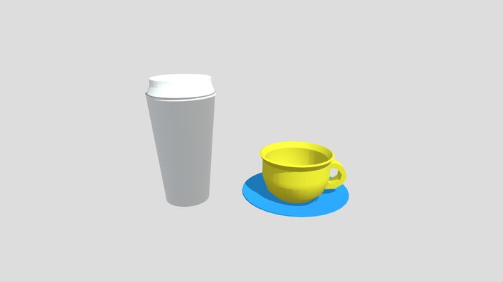 Taza Take Away 3D Model