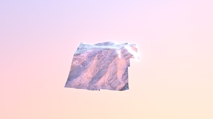 Cardrona Pistes 3D Model