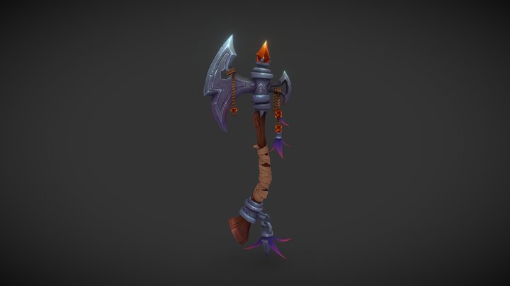 War Axe 3D Model