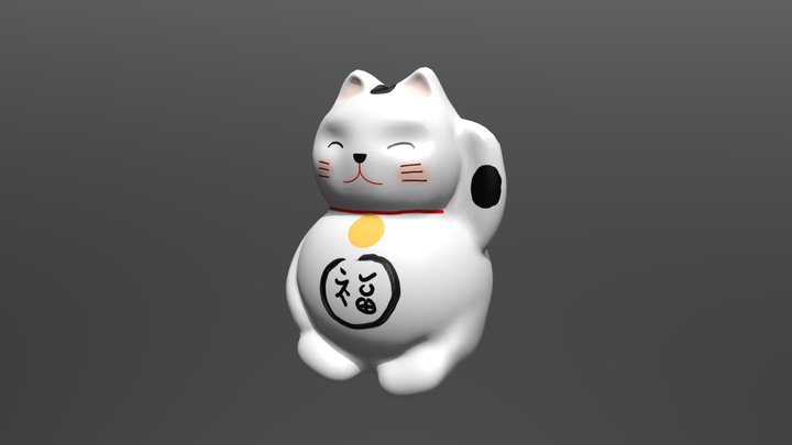 Maneki Neko 3D Model