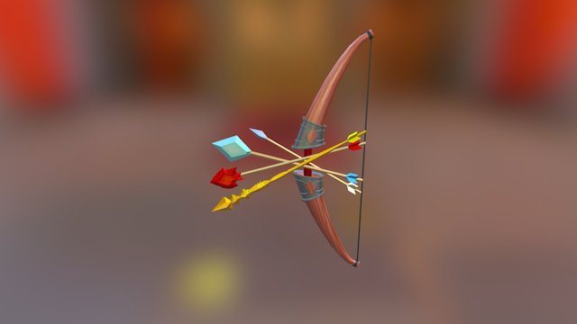 Bow And Arrows 3D Model