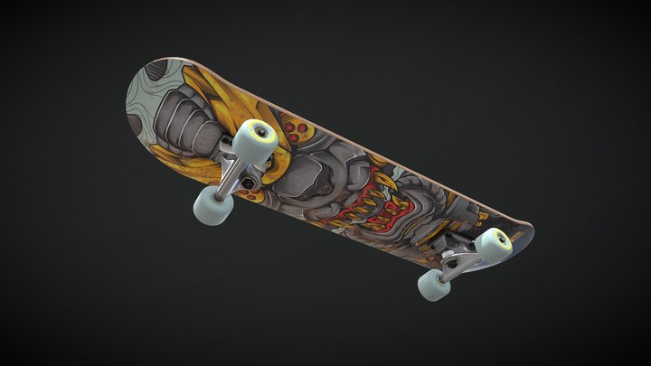 Skateboard – 3D Textured Model 3D Model