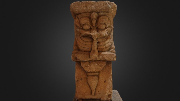Lion Statue from Kantharodai 3D Model