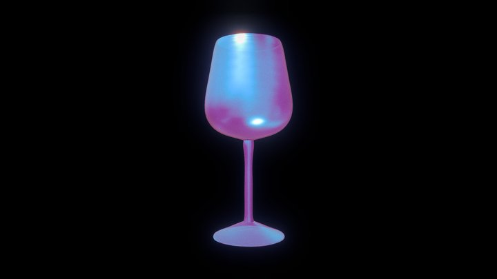 red wine glass 3D Model