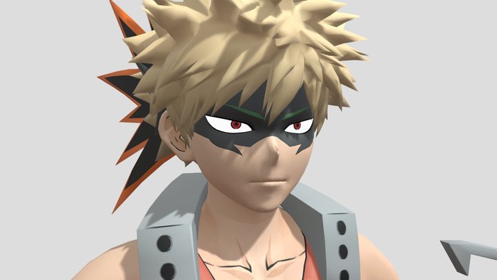 katsuki bakugo traje hero 3D Model