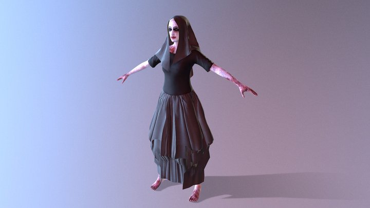Creepy bride 3D Model
