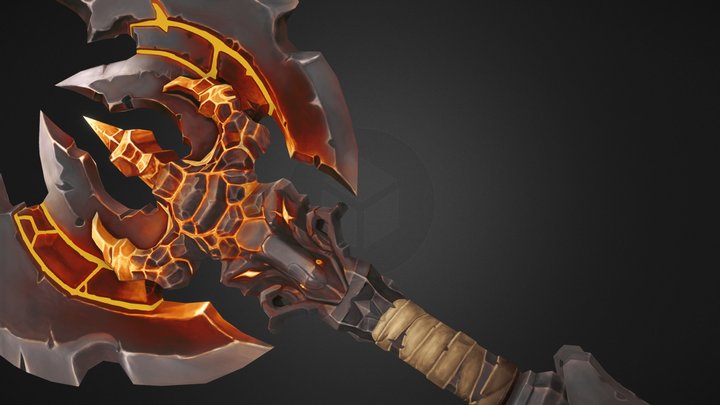 Demon Axe 3D Model