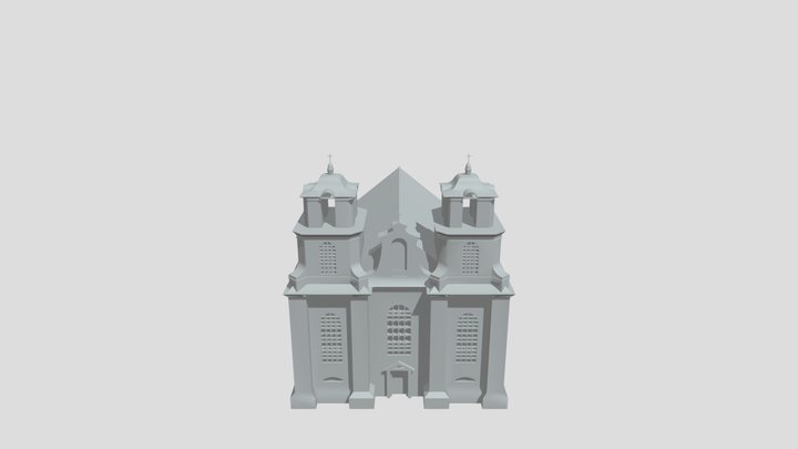 Kaścioł Sviatoha Vojciecha ŭ Miensku 3D Model