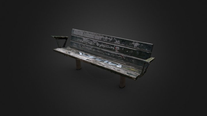 bench_stockholm_weathered 3D Model