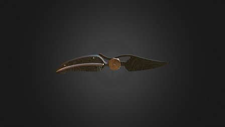 Damascus Baby Blue Knife 3D Model