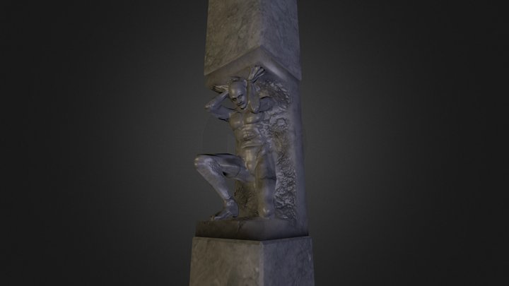 Pillar Statue 3D Model