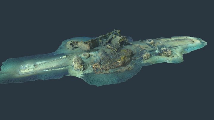 B-24 Wreckage, Croatia 3D Model