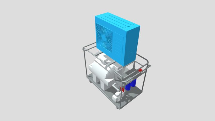 PORTABLE WATER CHILLER 3D Model