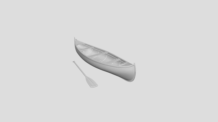 Wooden Canoe – Kostenloses 3D-Modell STL