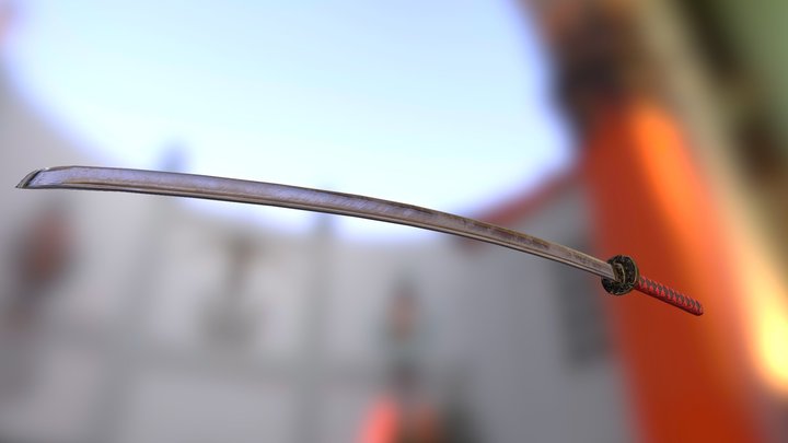 Worn Nodachi 3D Model