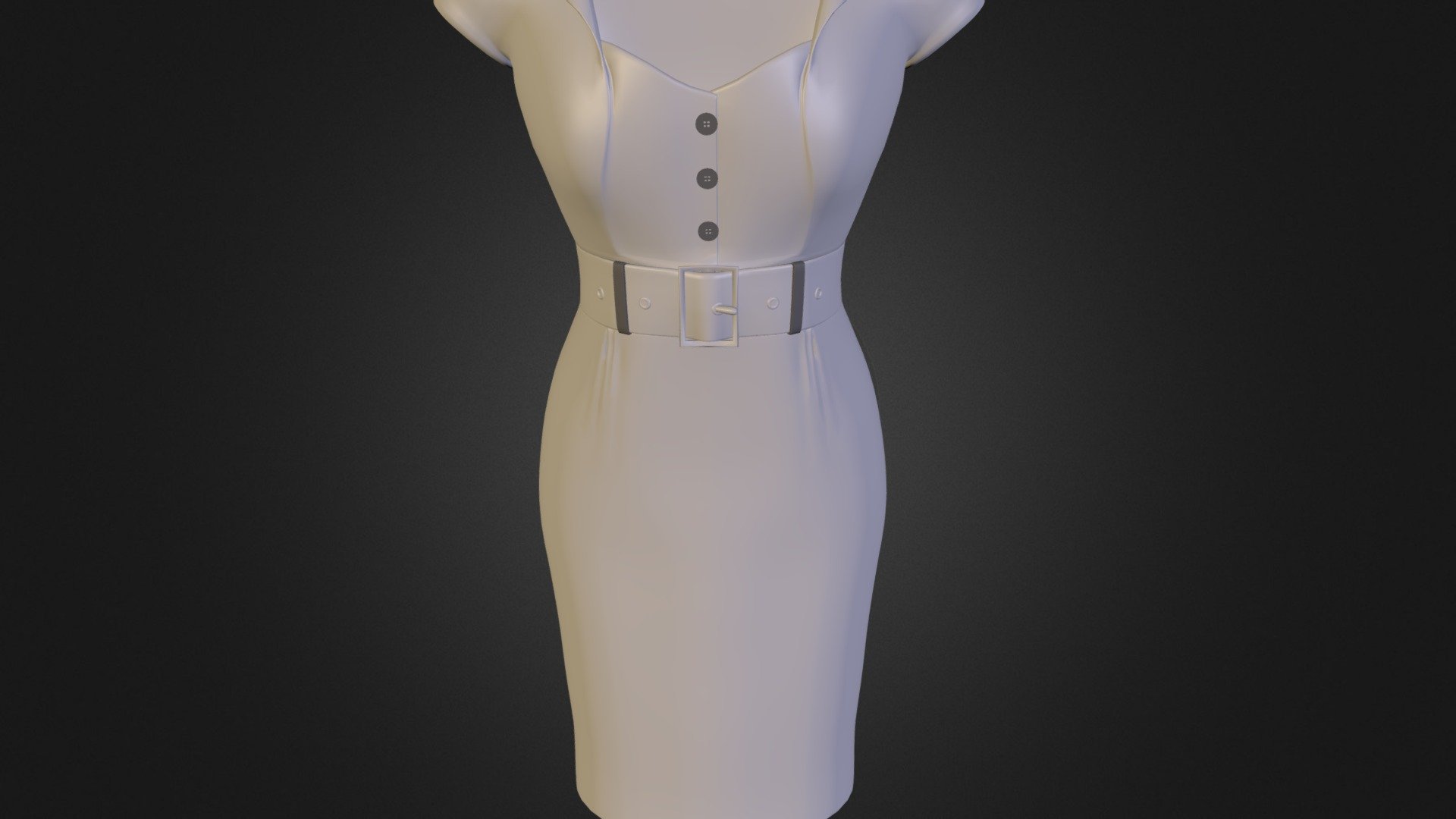 Vintage Secretary Wigle Dress2.blend