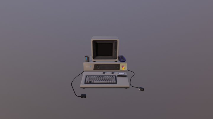 Sci-fi Computer Terminal 3D Model