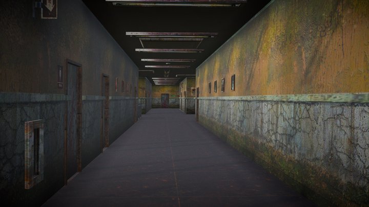 Horror corridor 3 – Free 3D Model STL