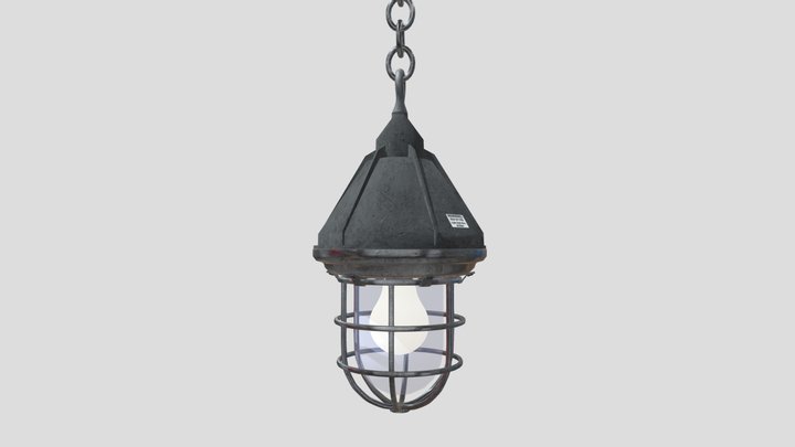 Industrial lamp 3D Model