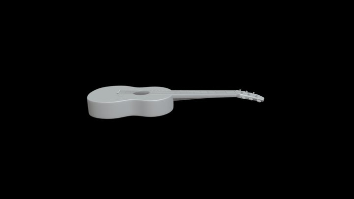 Acoustic Guitar 3D Model