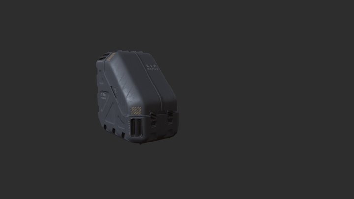 Sci-fi box LP 3D Model