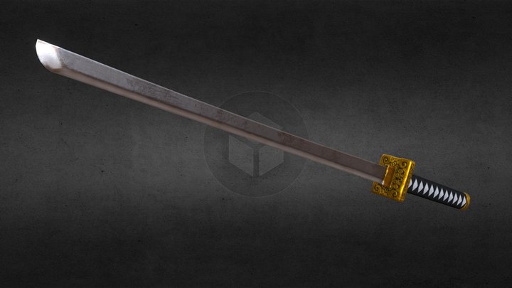 Ninja Sword (Ninjato) - Fantasy 3D Model