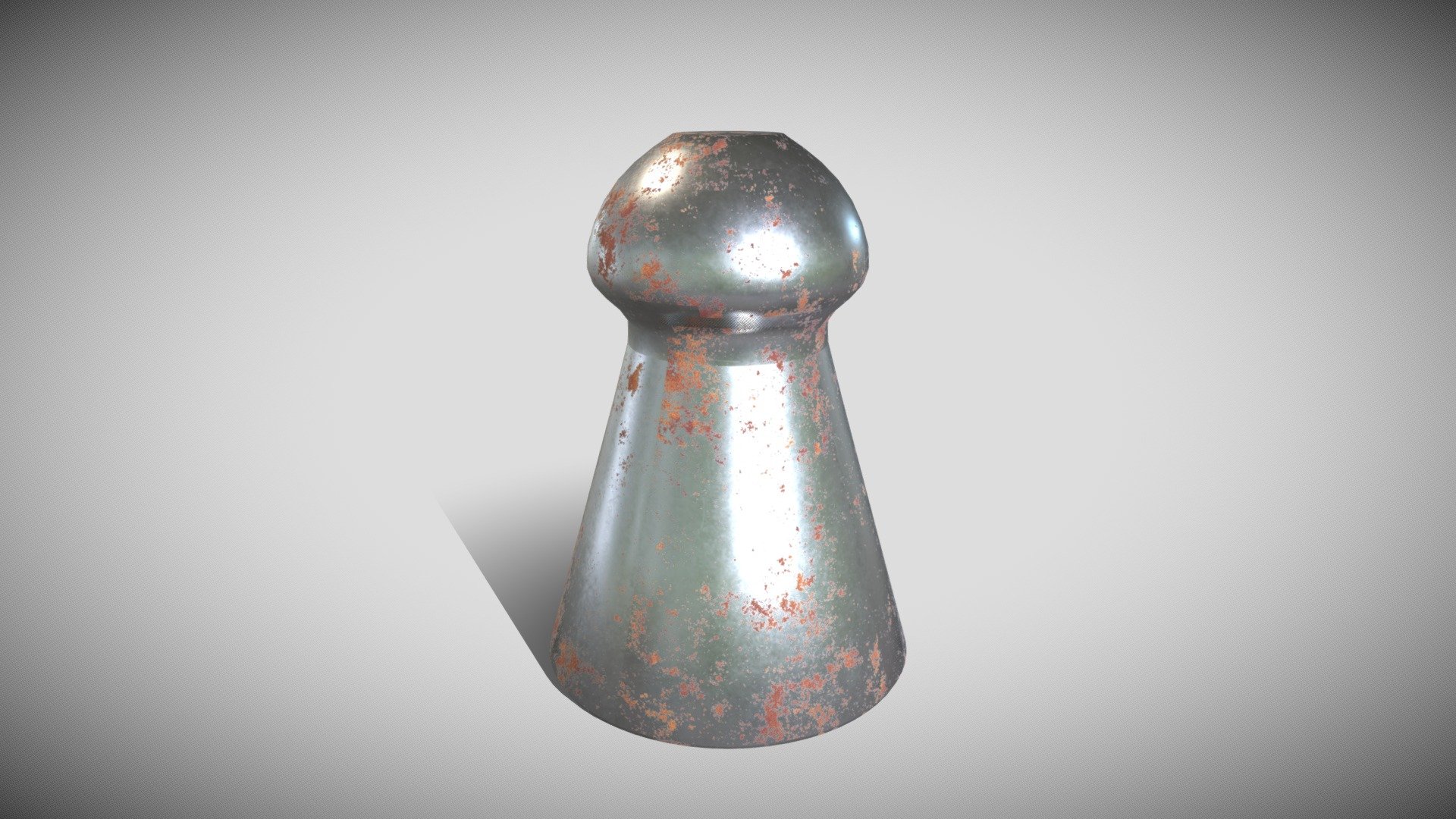 Rusty air gun pellet [free with texture] - Download Free 3D model by ...