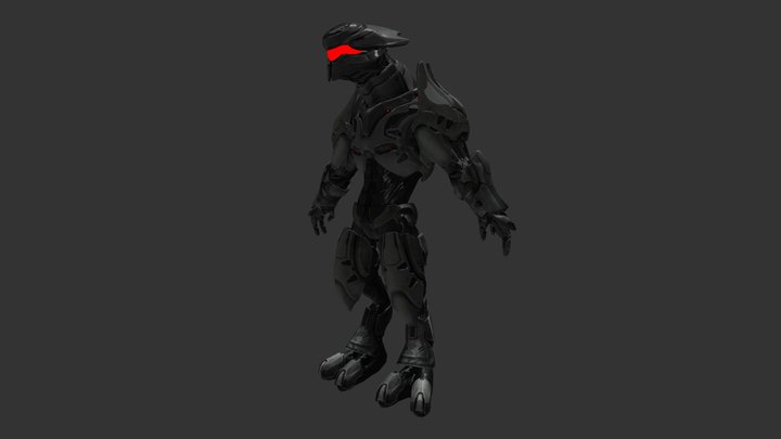 Halo Evolutions - Silent Shadow Sangheili 3D Model