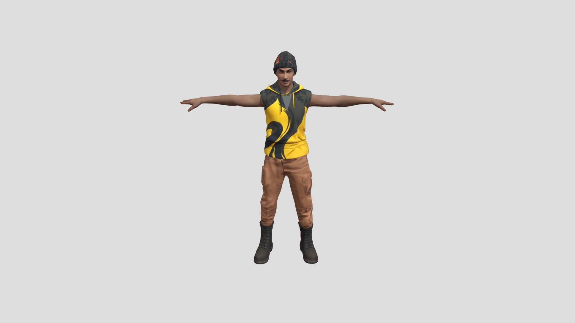 Freefire_new_jota_character_3d_model - Download Free 3D model by ...