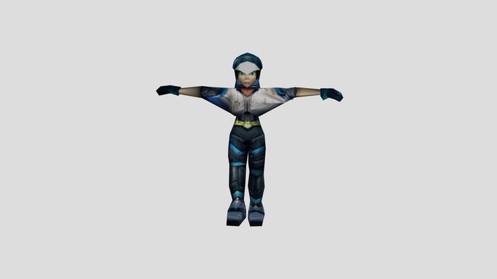 Juno (Jet Force Gemini) rigged model 3D Model