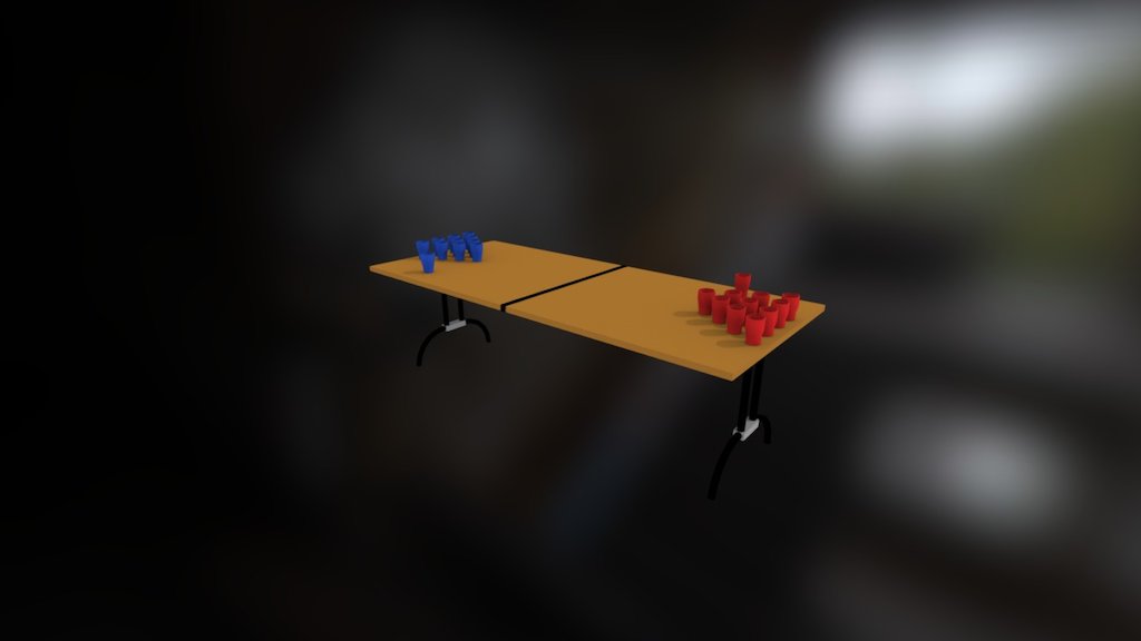 Beer Pong (Initial) — Sketchfab embed 3D viewer