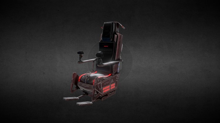 Pilot Seat-HARPY 3D Model