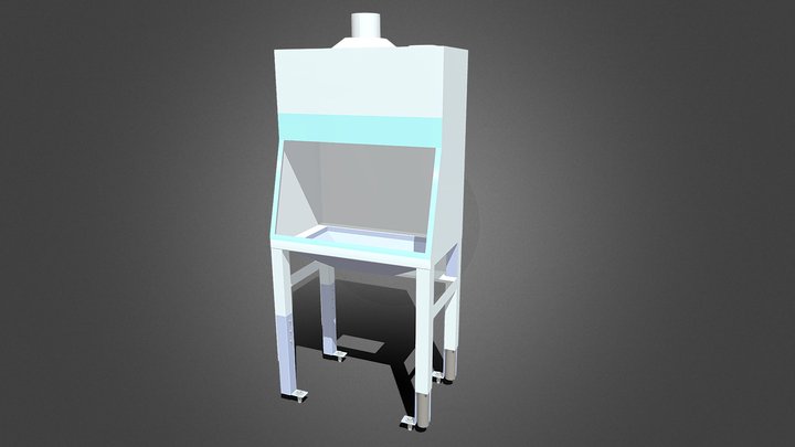 Biosafety Cabinet Fastening System (Tall Legs) 3D Model